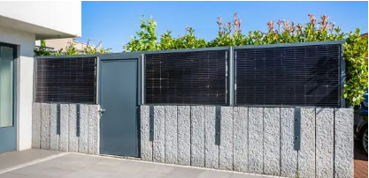 gard din panouri fotovoltaice
